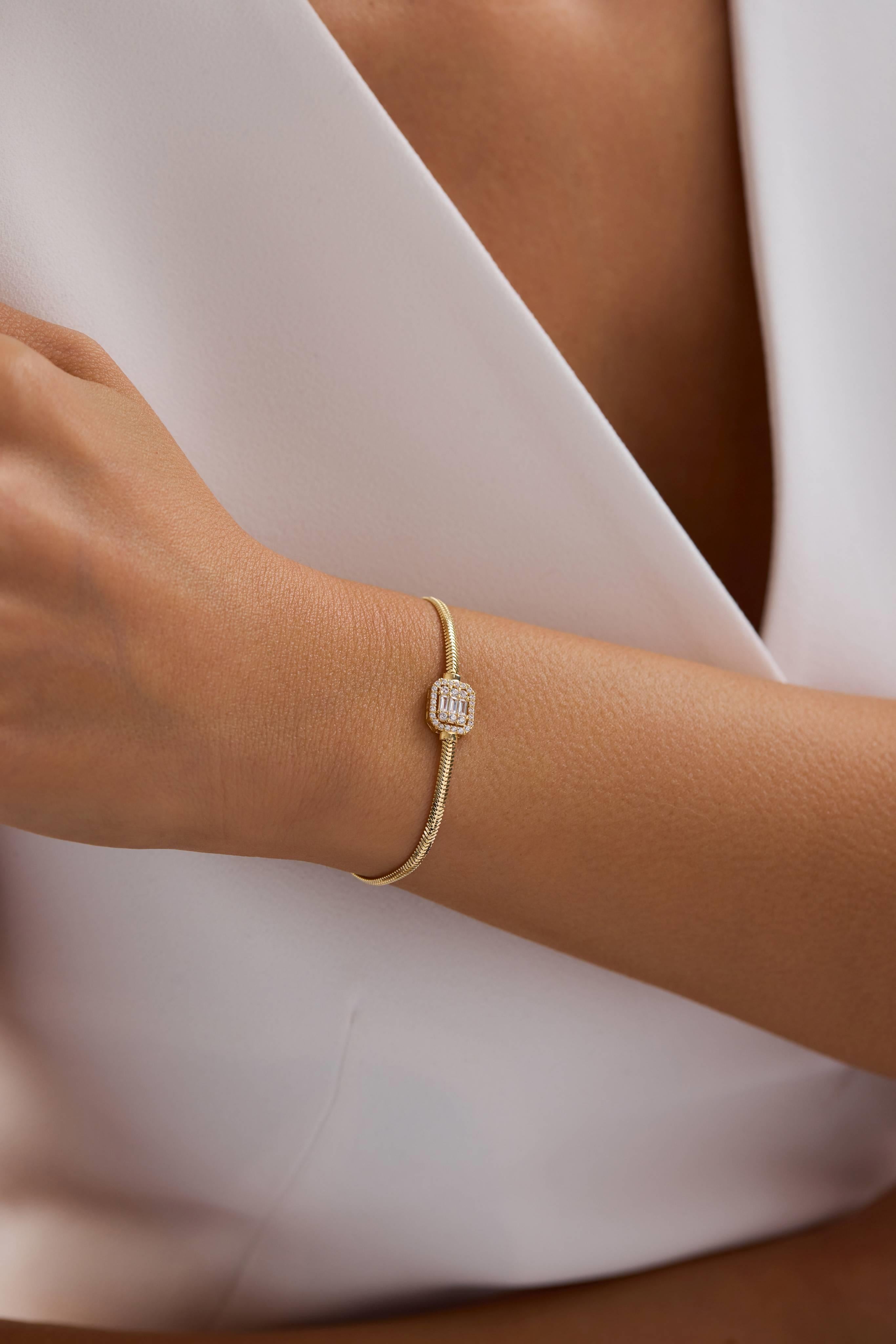 14 Ayar Yılan Zincir Baget Altın Set