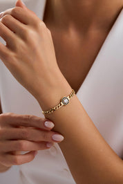 14 Ayar Yılan Zincir Baget Altın Set