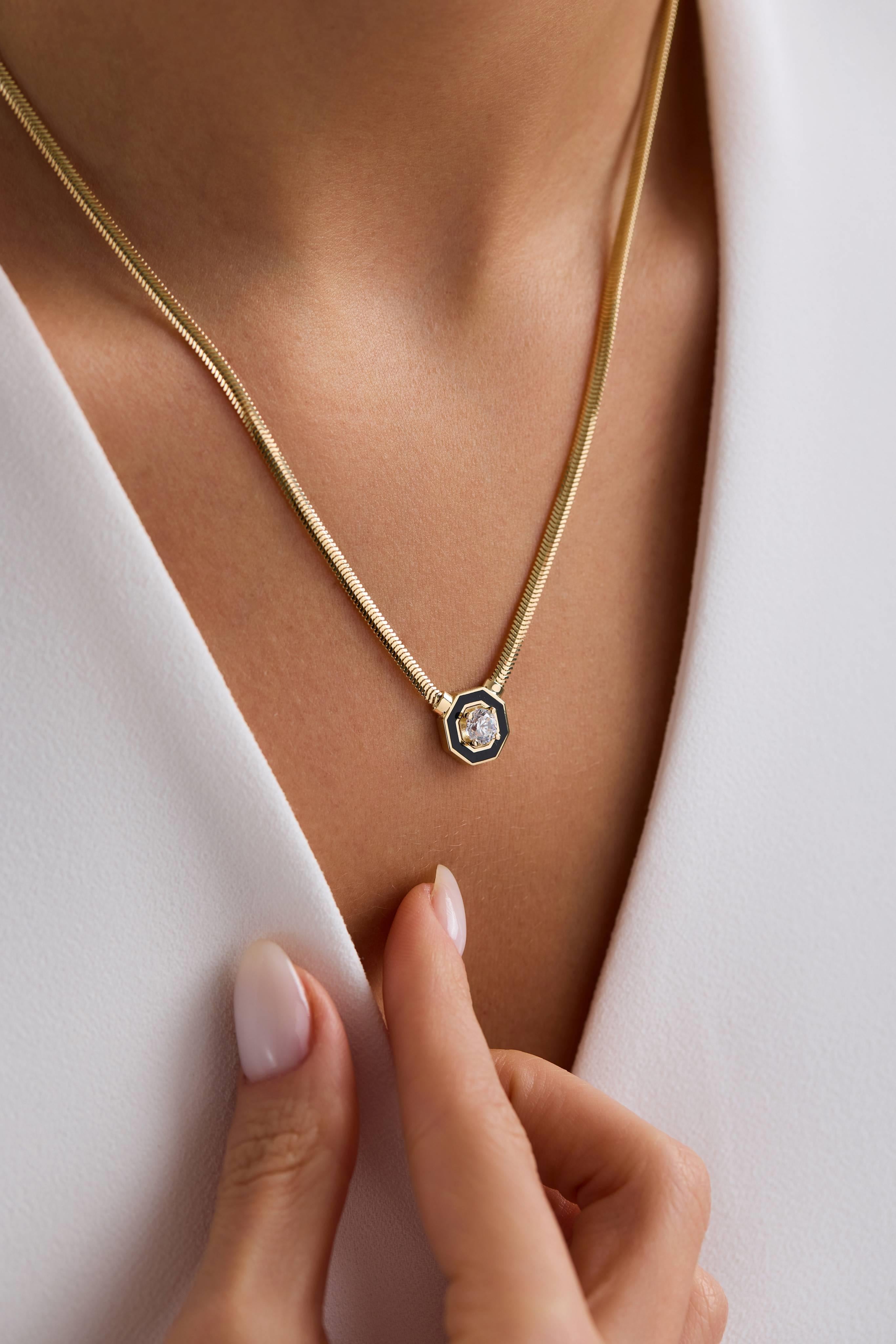 14 Ayar Yılan Zincir Tasarım Altın Kolye