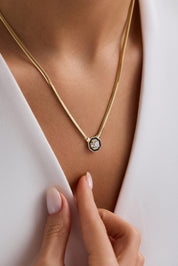 14 Ayar Yılan Zincir Tasarım Altın Set