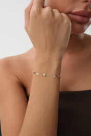 14 Ayar Yıldız Altın Ataç Bileklik