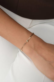 14 Ayar Yıldız Altın Ataç Bileklik