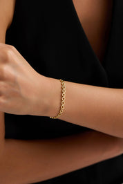 14 Ayar Yonca Zincir Altın Bileklik