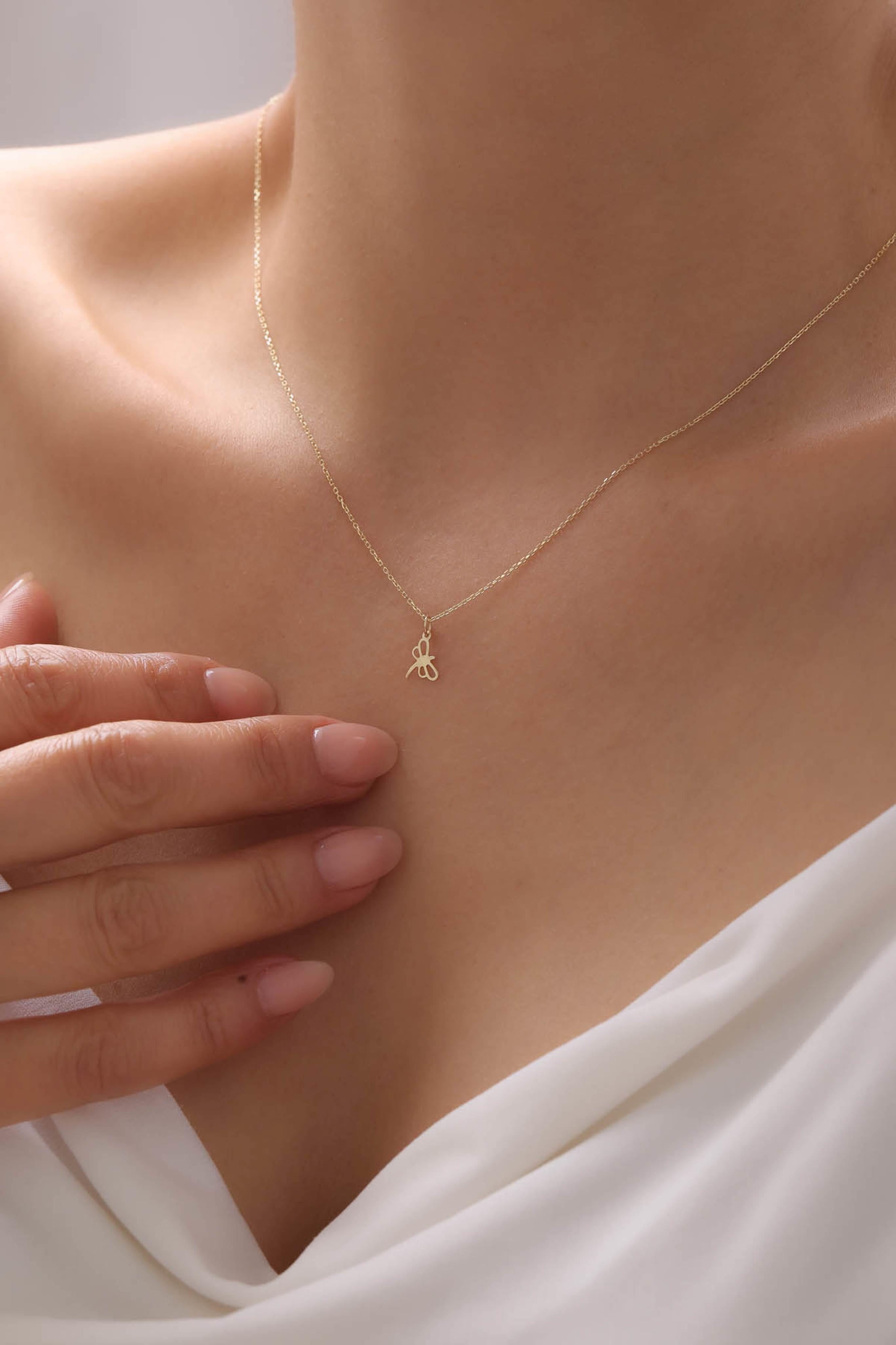 14 Ayar Yusufçuk Altın Kolye