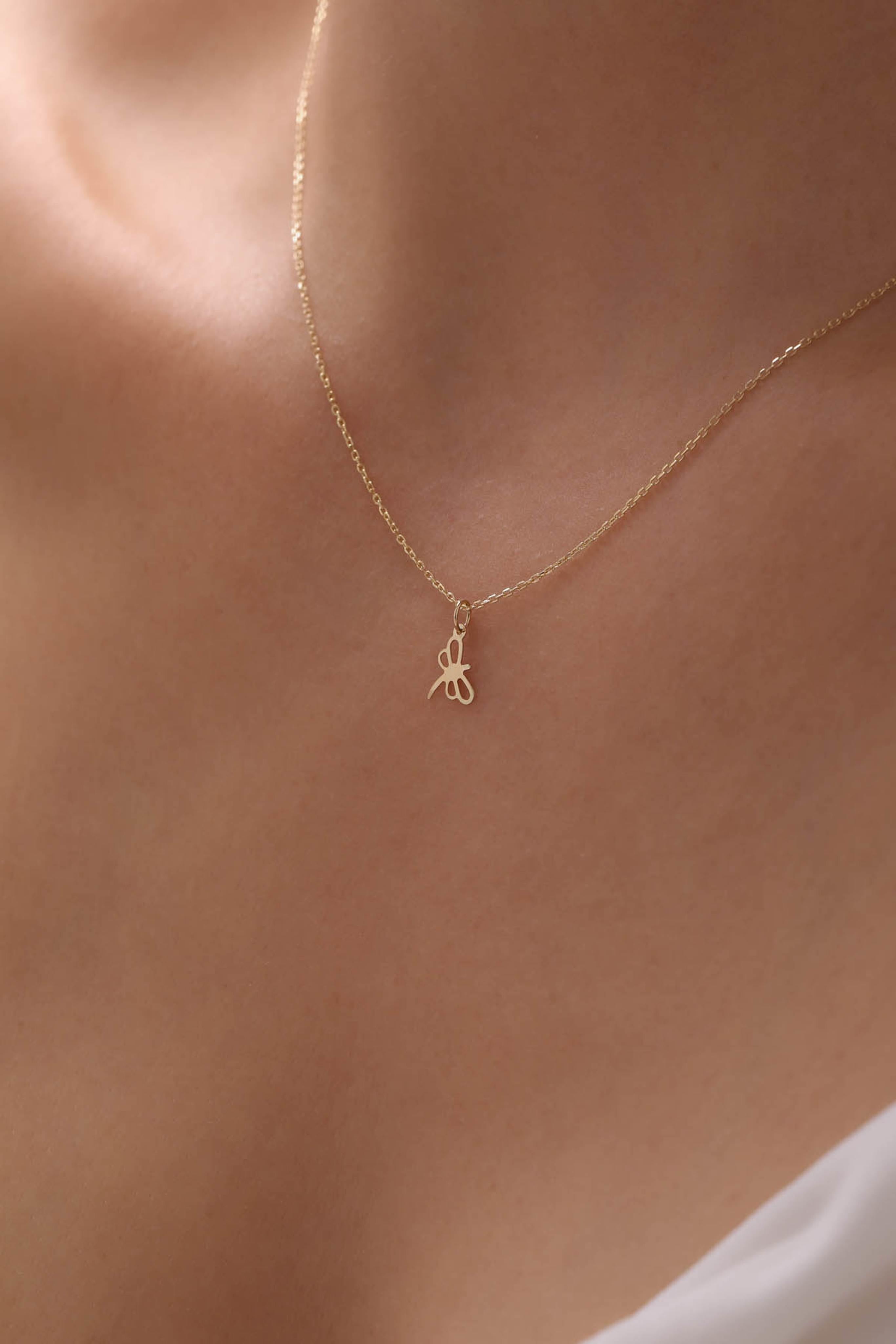 14 Ayar Yusufçuk Altın Kolye