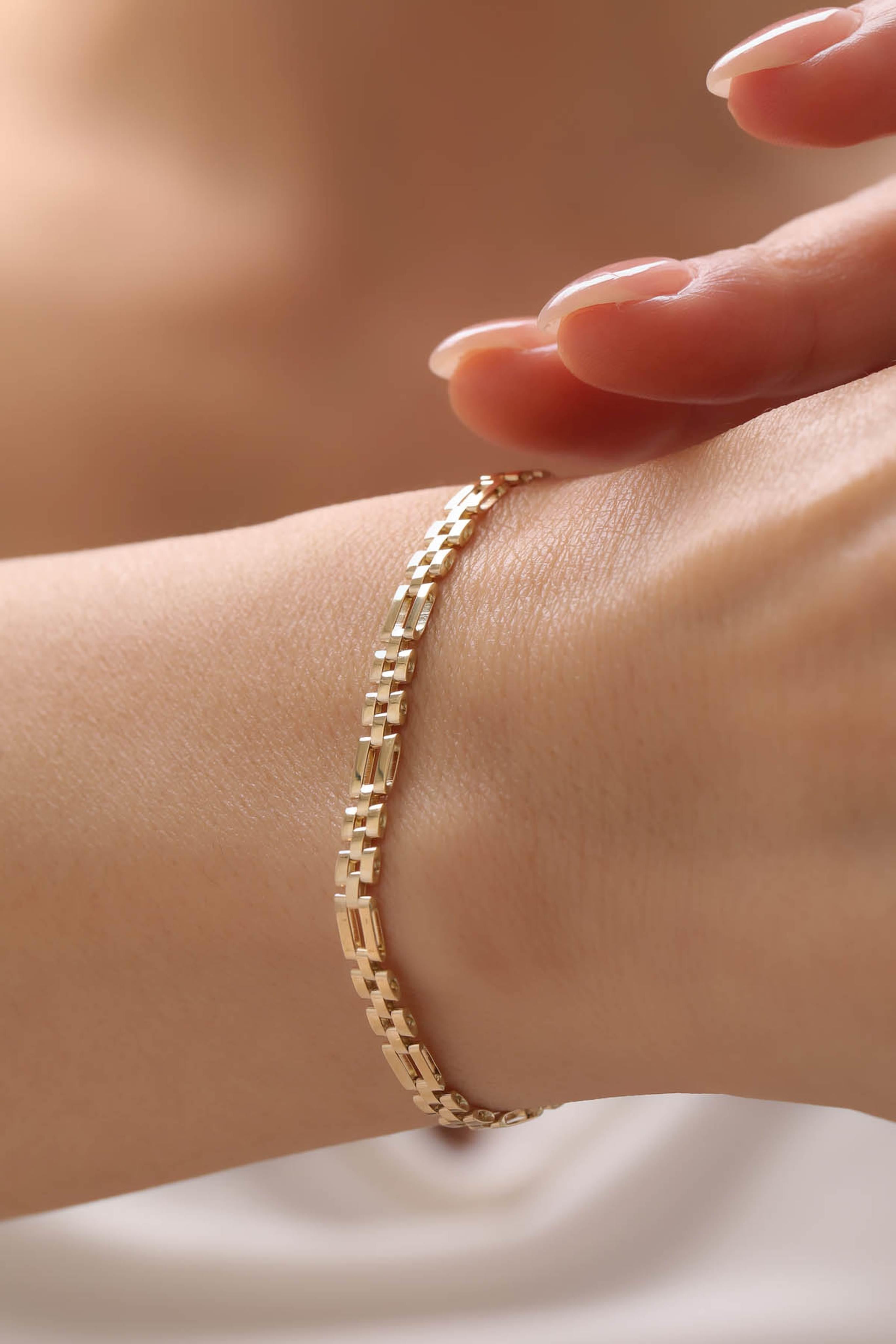 14 Ayar Zincir Altın Bileklik