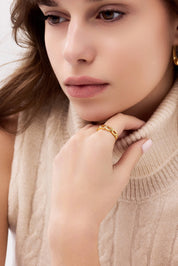 14 Ayar Zincir Altın Yüzük