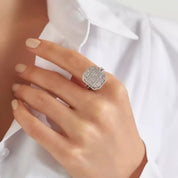 1.44 CT Pırlanta Taşlı Beyaz Altın Yüzük