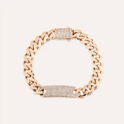 1.45 CT Pırlanta Taşlı Rose Altın Künye