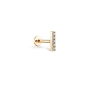 Beş Taş Çubuk Pırlanta Piercing