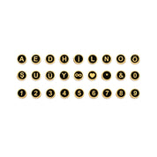 Hazalink Kişiselleştirilebilir Mineli Altın Harf Bileklik