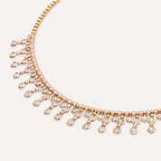 2.48 CT Pırlanta Taşlı Rose Altın Kolye