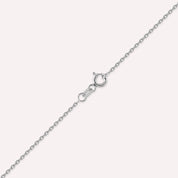 2.65 CT Baget ve Damla Kesim Pırlanta Taşlı Beyaz Altın Kolye