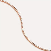 2.03 CT Pırlanta Taşlı Rose Altın Suyolu Bileklik