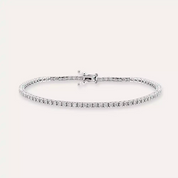 2.11 CT Pırlanta Taşlı Beyaz Altın Suyolu Bileklik
