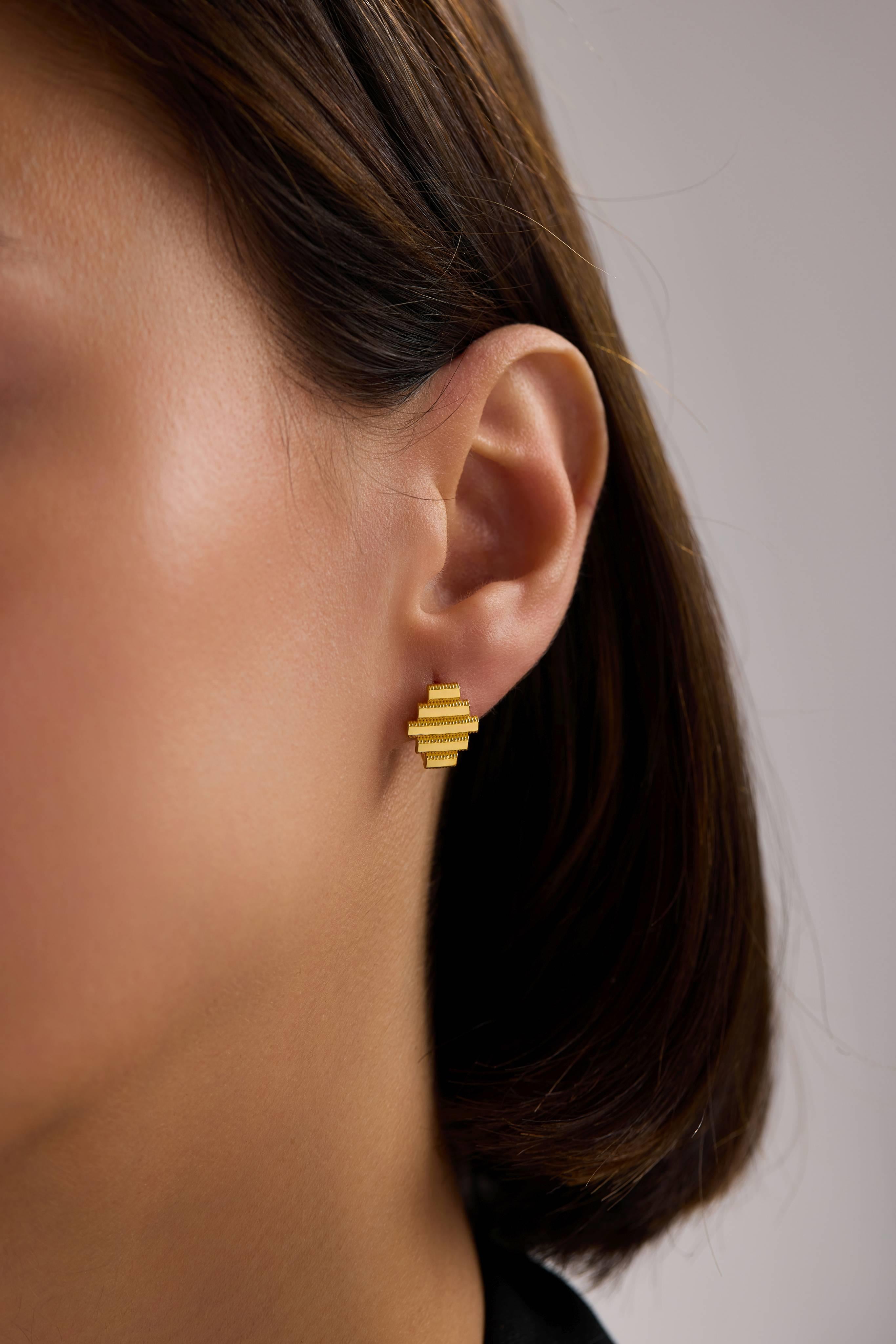 22 Ayar Ajda Altın Küpe