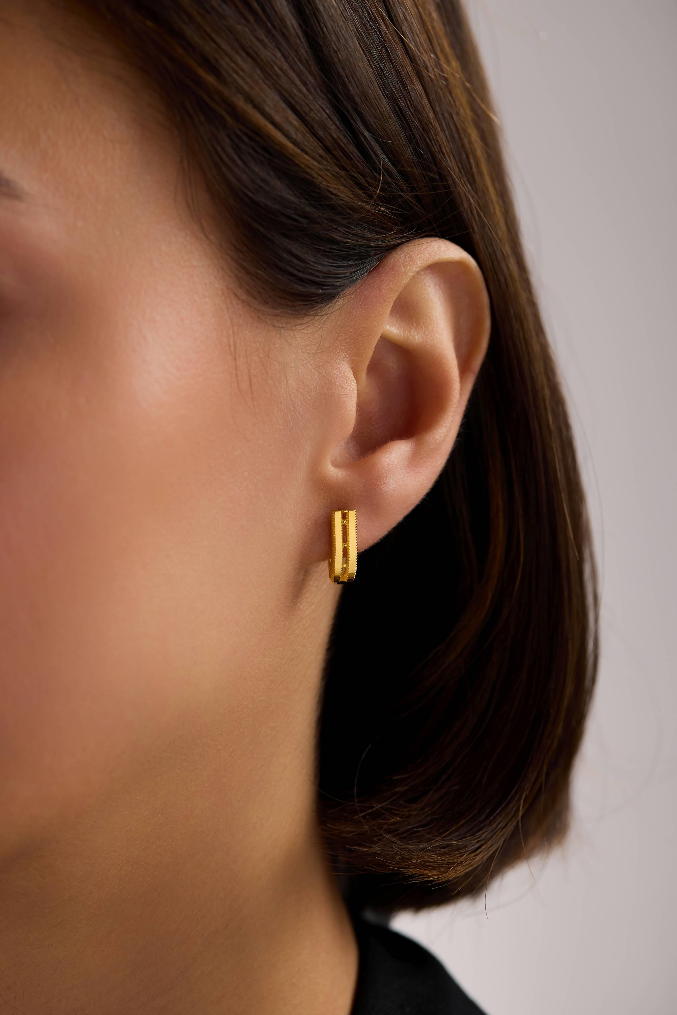 22 Ayar Ajda Altın Küpe