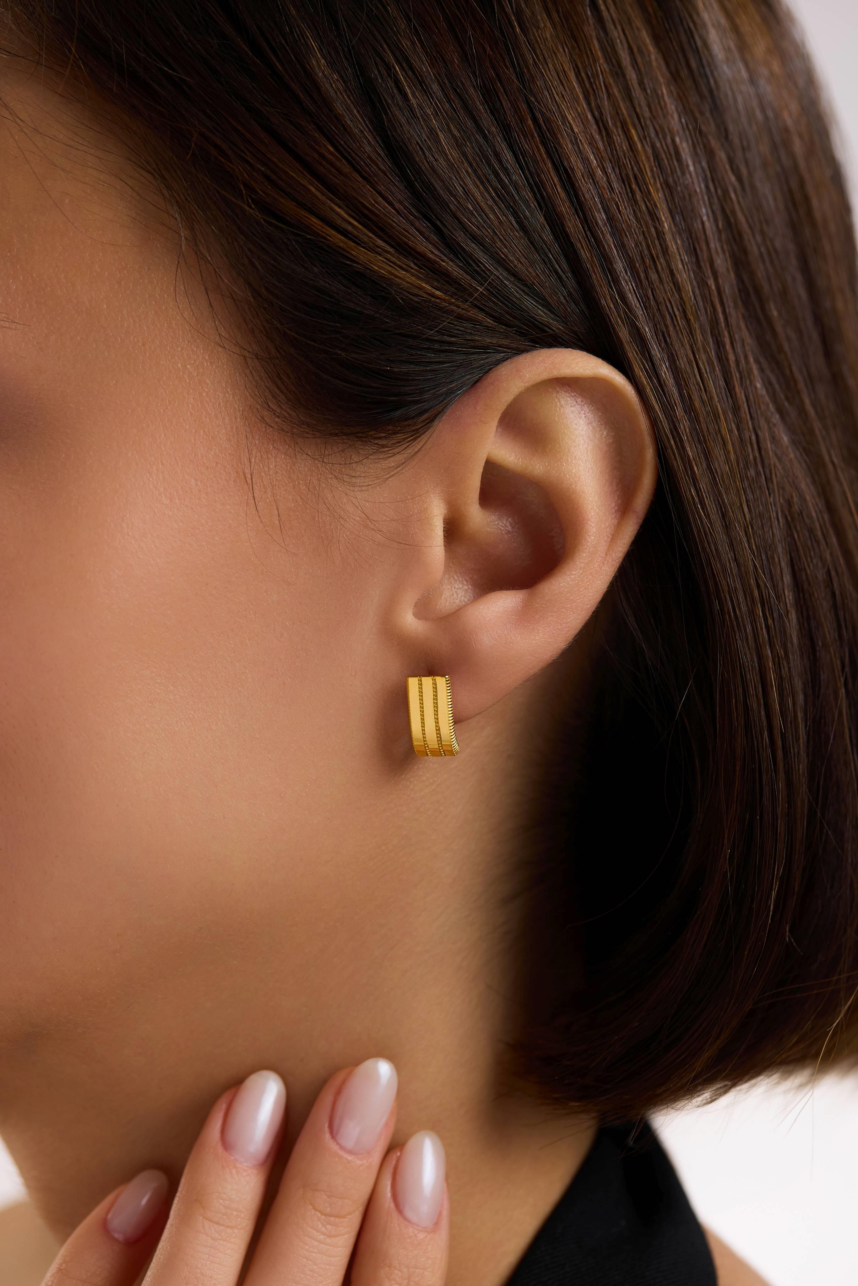 22 Ayar Ajda Altın Küpe