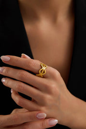 22 Ayar Ajda Tasarım Altın Yüzük