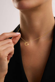 22 Ayar Ay Yıldız Altın Kolye