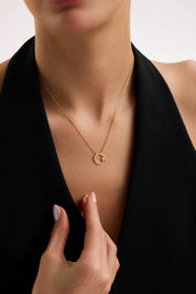 22 Ayar Ay Yıldız Altın Kolye