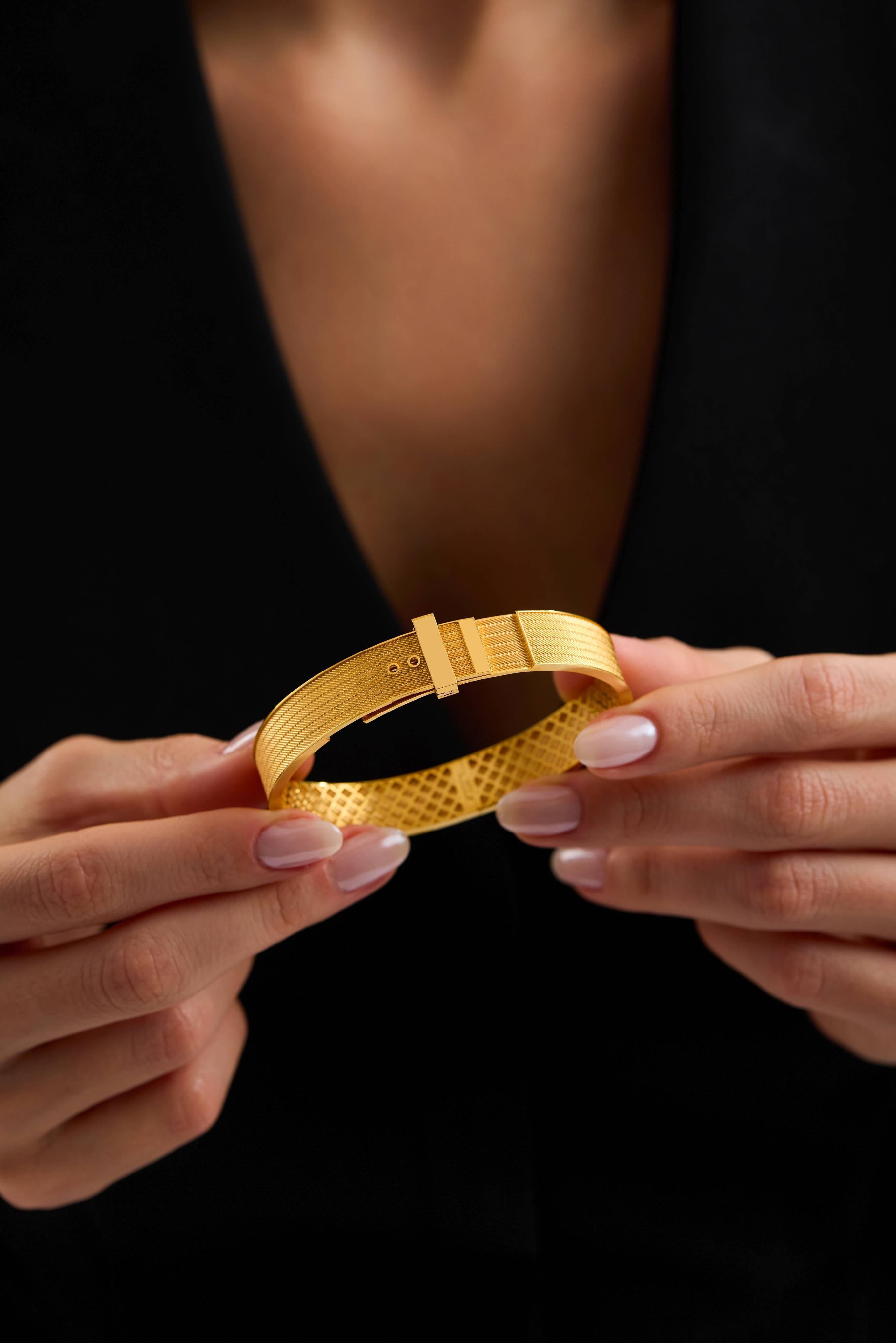 22 Ayar Ayarlanabilir Trabzon Altın Kelepçe