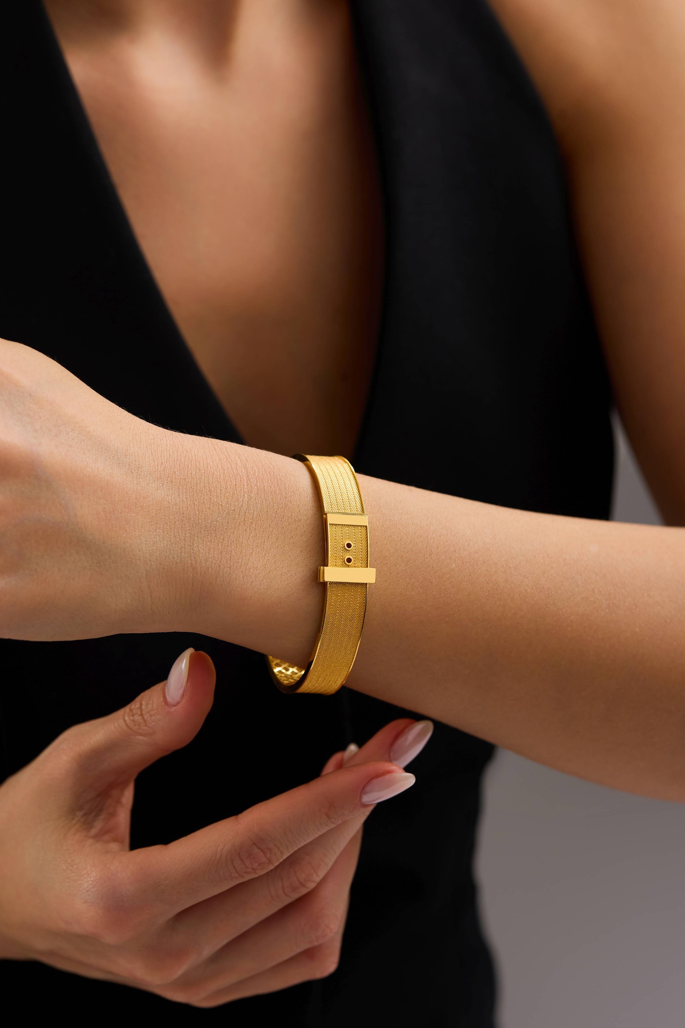 22 Ayar Ayarlanabilir Trabzon Altın Kelepçe