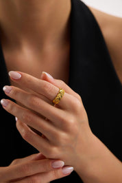 22 Ayar Buğday Altın Yüzük