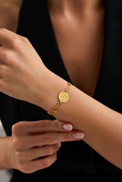 22 Ayar Çeyrek Reşatlı Dorika Altın Bileklik