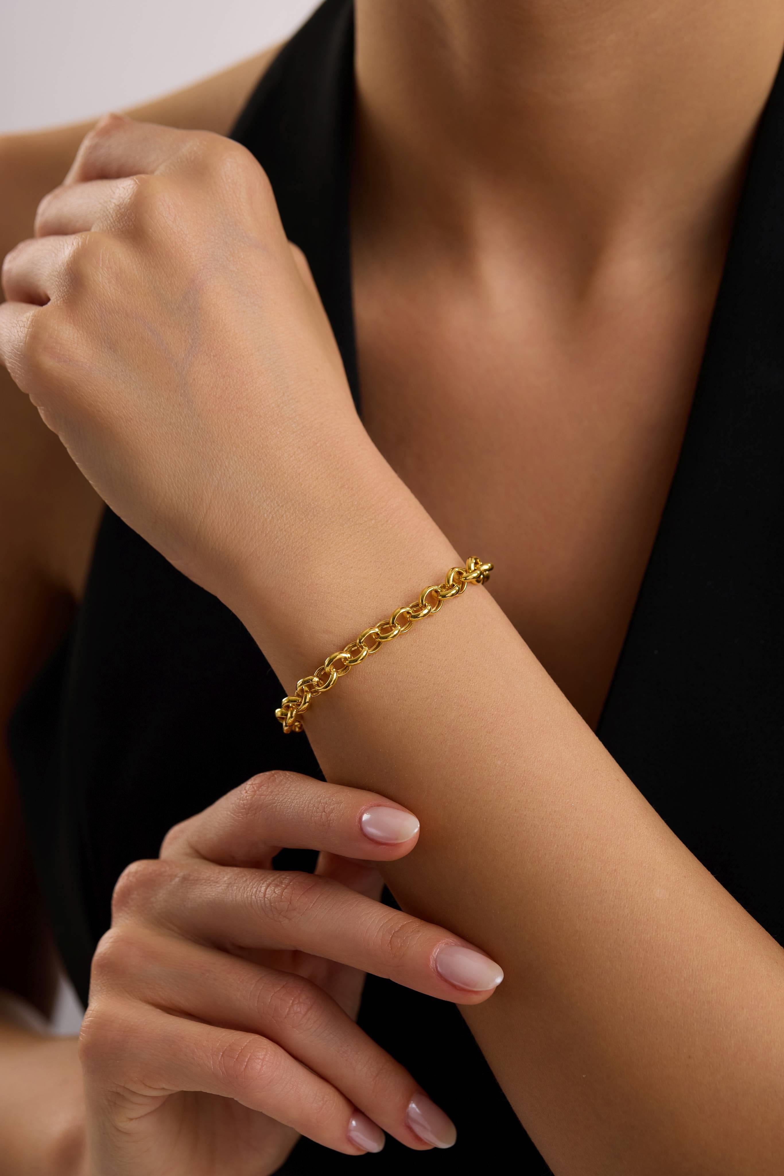 22 Ayar Doç Zincir Altın Bileklik