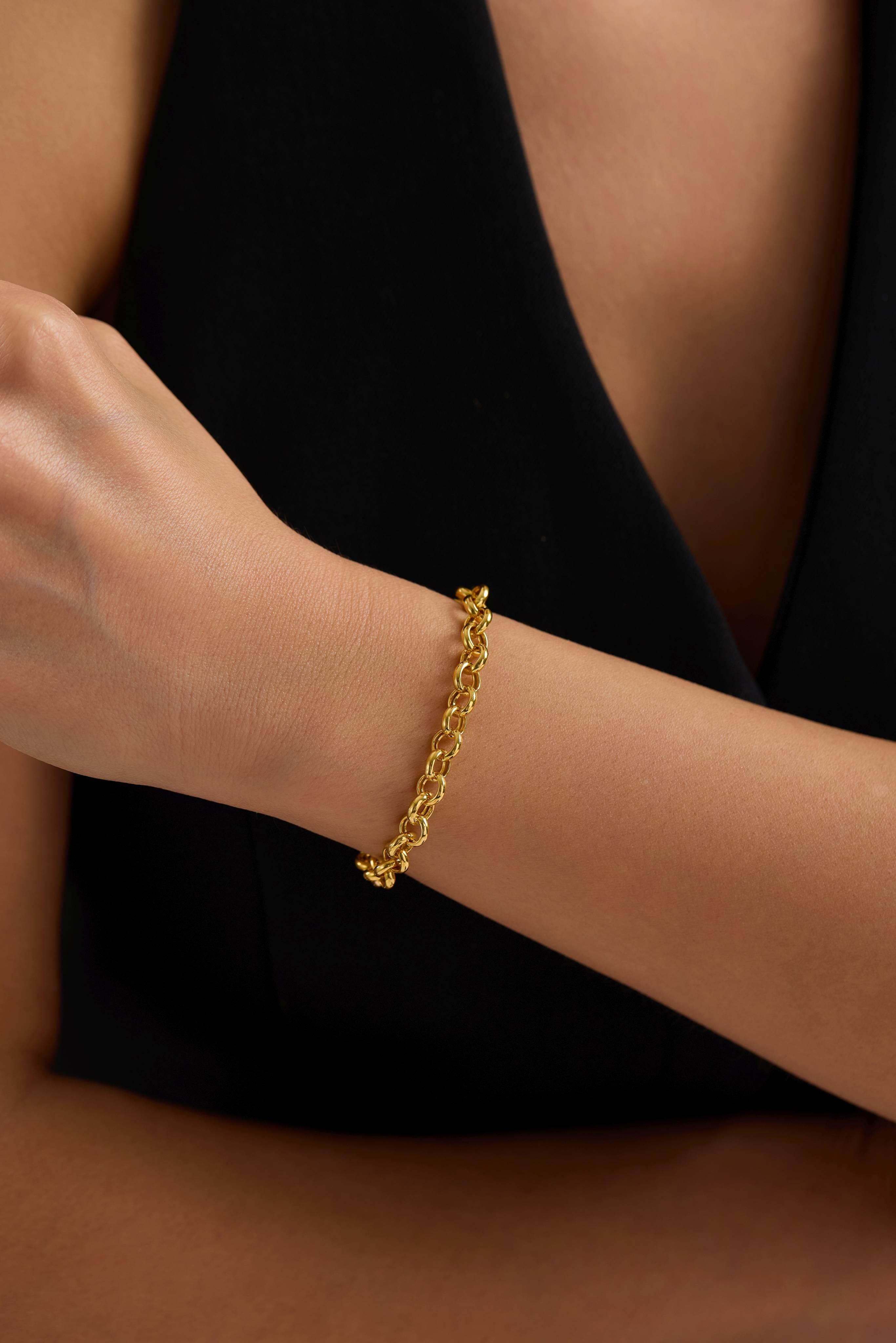 22 Ayar Doç Zincir Altın Bileklik