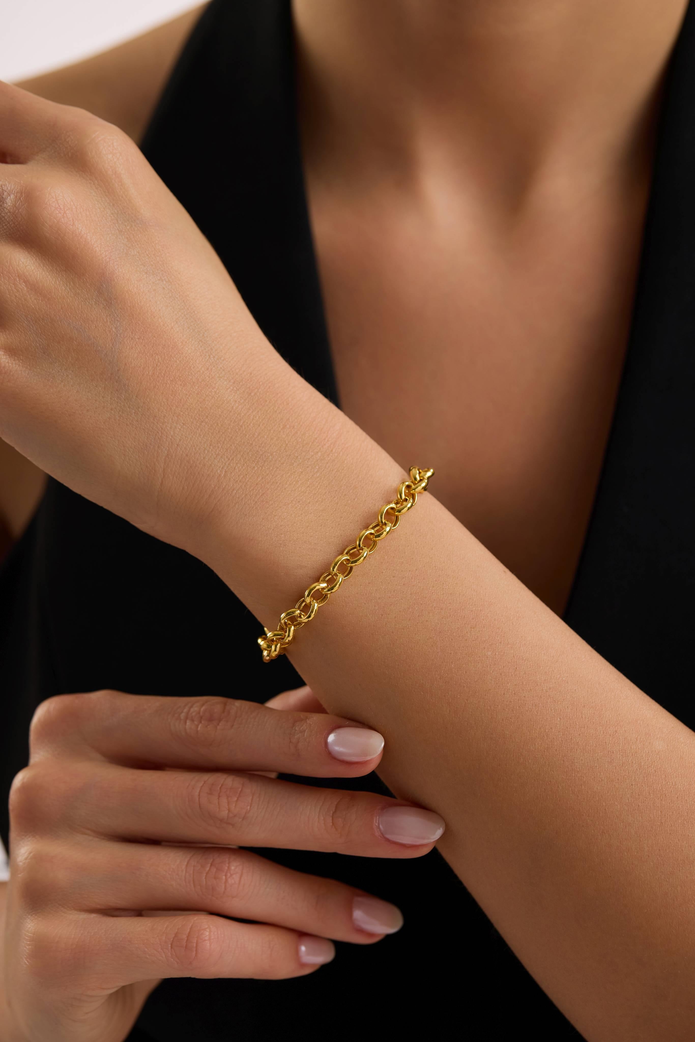 22 Ayar Doç Zincir Altın Bileklik