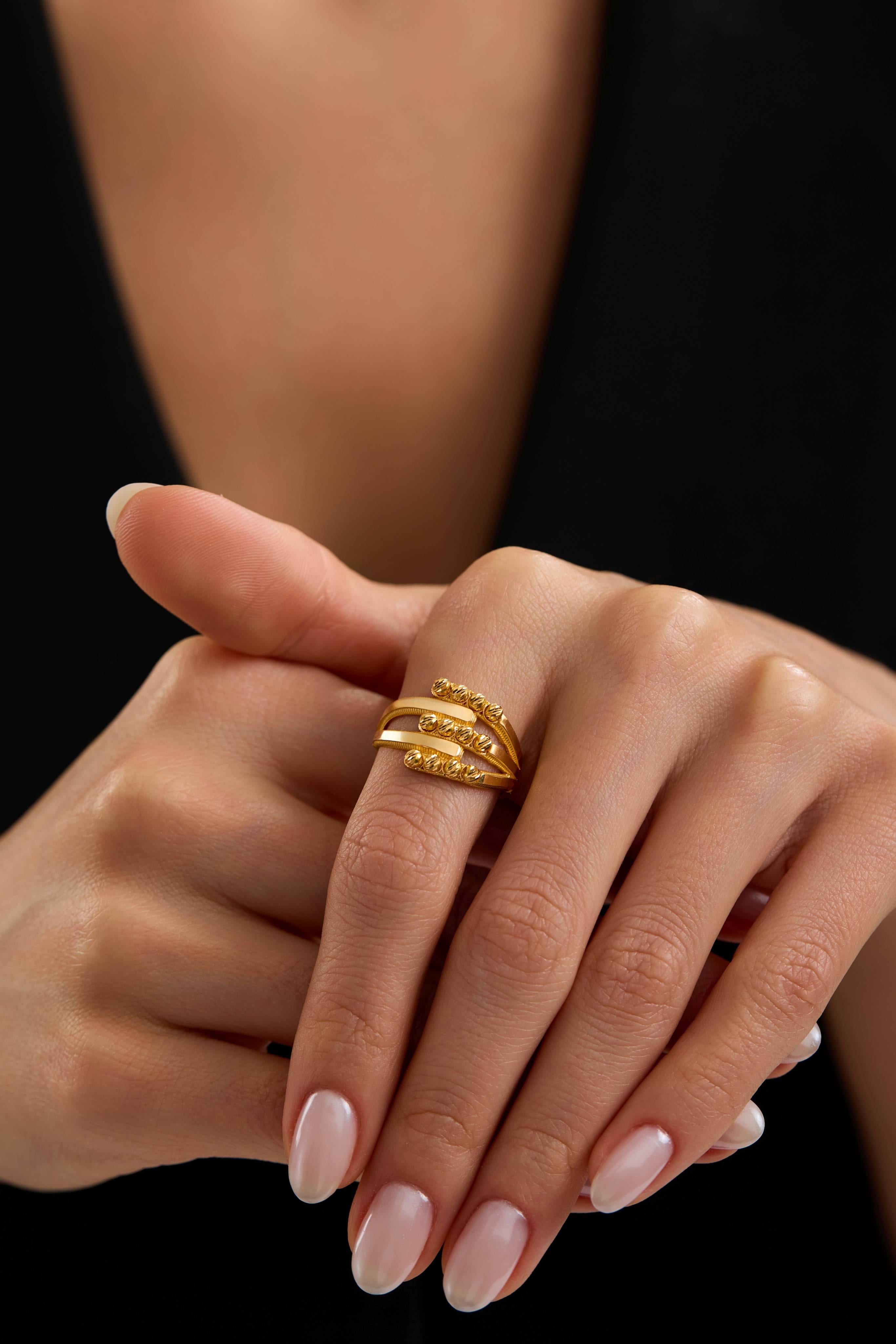 22 Ayar Dorikalı Ajda Altın Yüzük