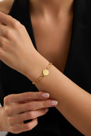 22 Ayar Dorikalı Tuğralı Altın Bileklik