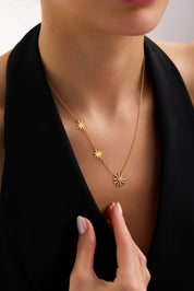 22 Ayar Güneş Altın Kolye