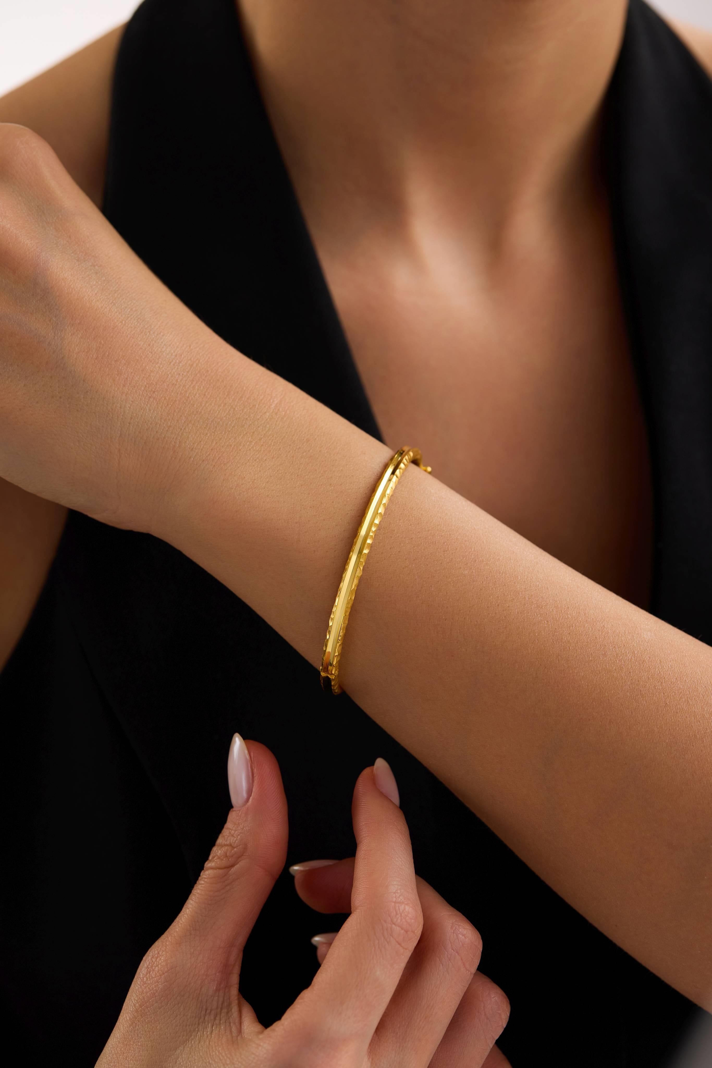 22 Ayar Kalemli Ezme Altın Kelepçe