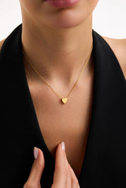 22 Ayar Kalp Altın Kolye