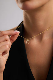 22 Ayar Nal Altın Kolye