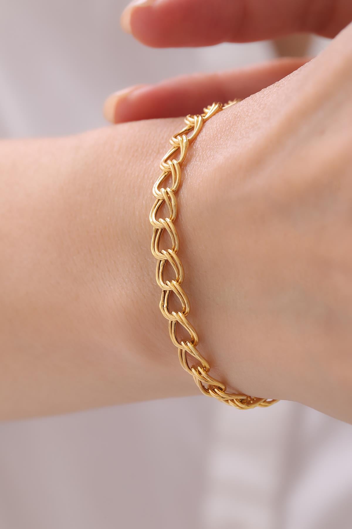 22 Ayar Samanyolu Altın Bileklik (0.8 mm)