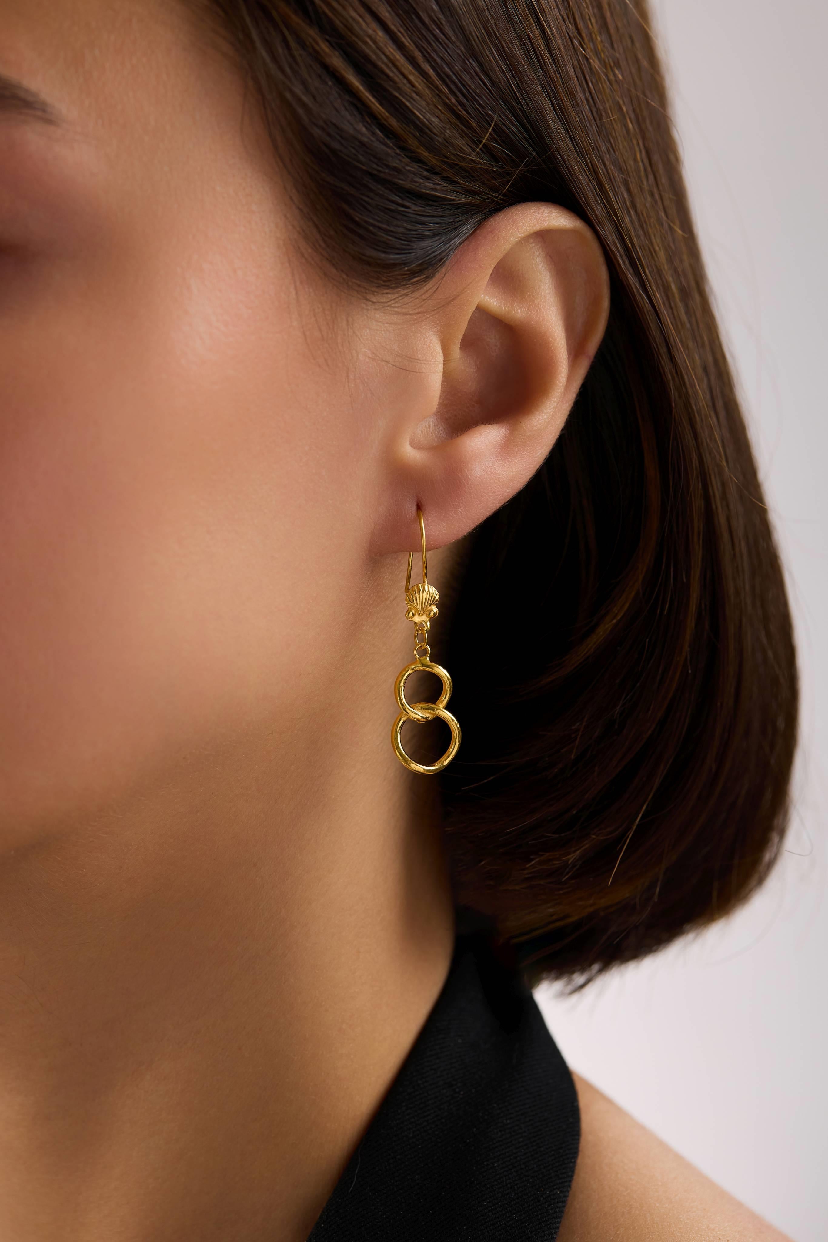 22 Ayar Samanyolu Altın Küpe