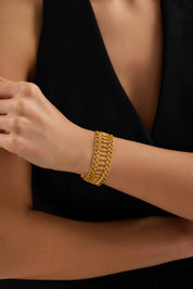 22 Ayar Samanyolu Sıralı Altın Bileklik