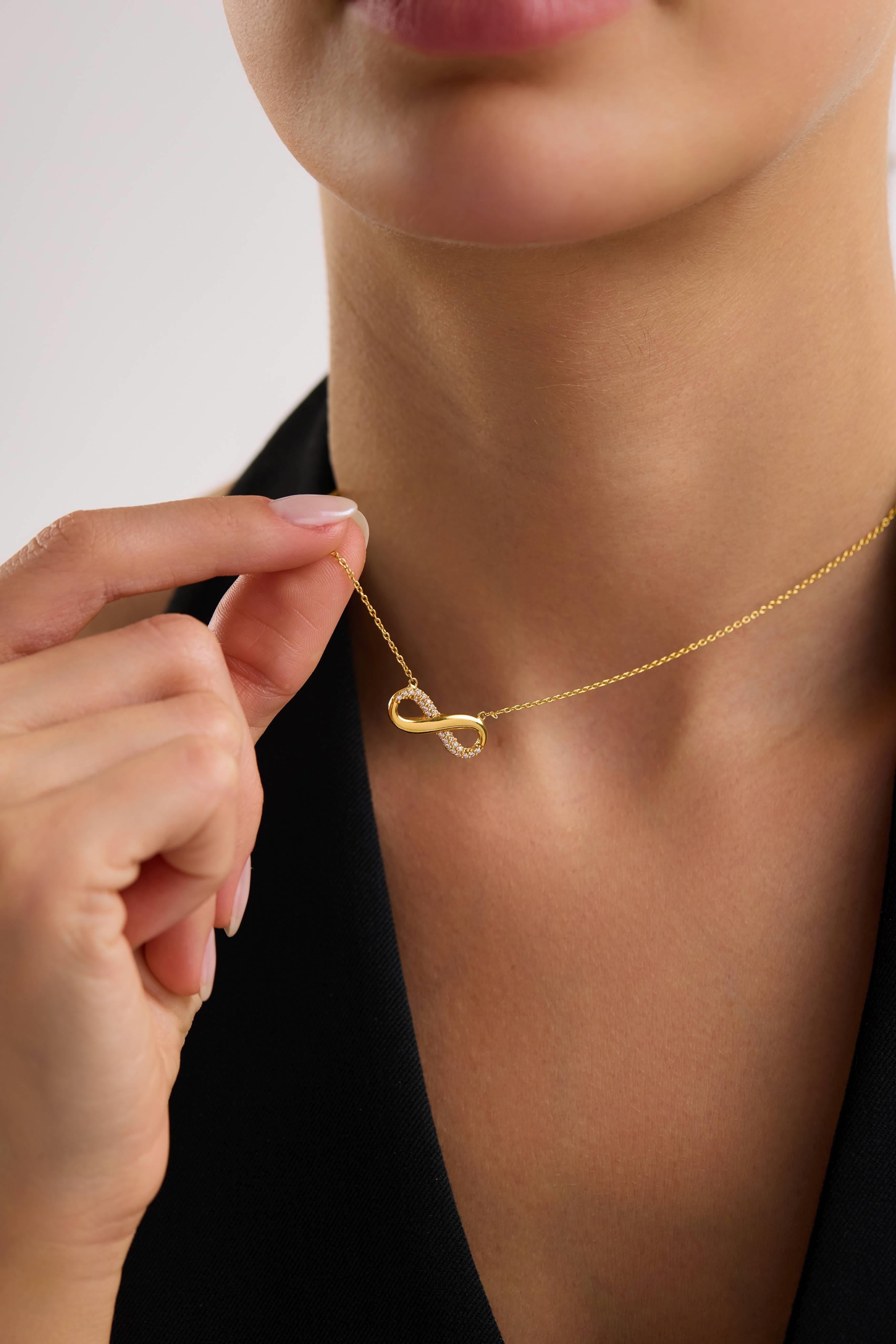 22 Ayar Sonsuzluk Altın Kolye