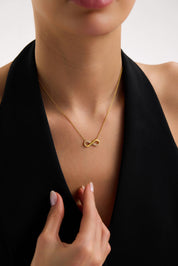 22 Ayar Sonsuzluk Altın Kolye