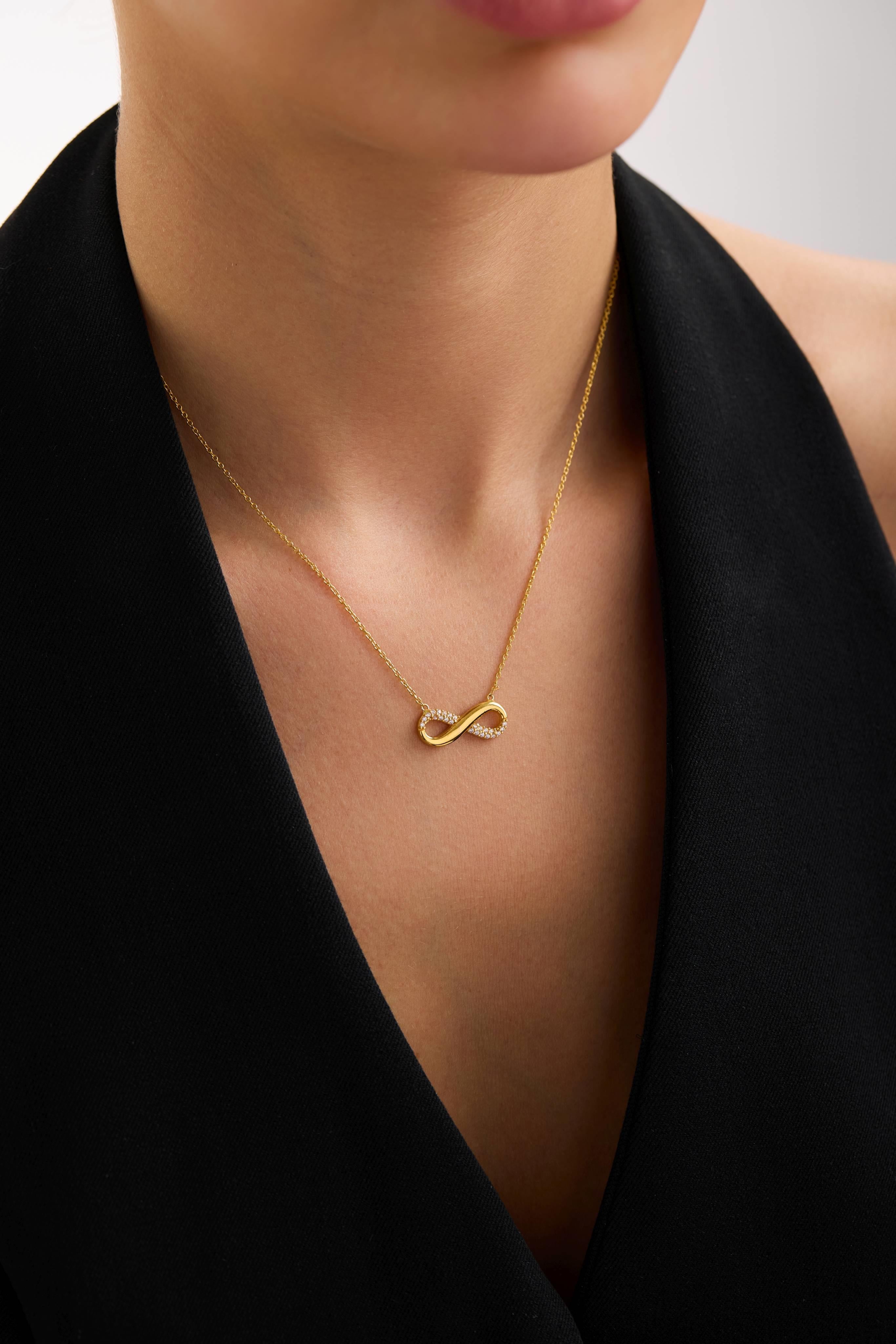 22 Ayar Sonsuzluk Altın Kolye