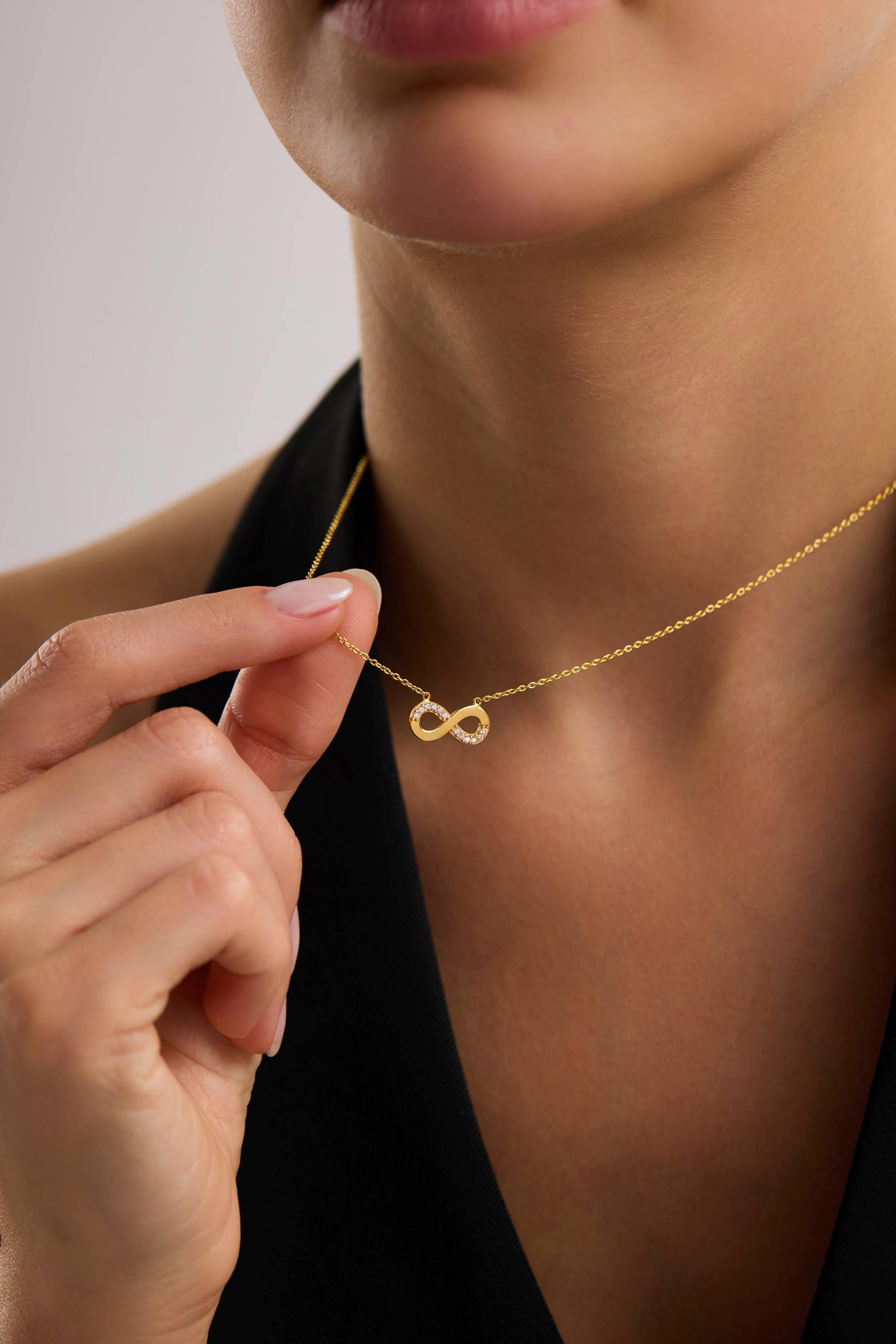 22 Ayar Sonsuzluk Altın Kolye