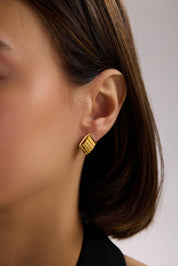 22 Ayar Tasarım Altın Küpe