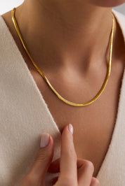 22 Ayar Yılan Altın Zincir (0.3 mm)