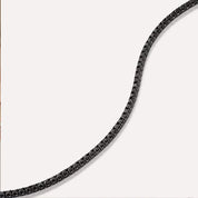 2.20 CT Siyah Pırlanta Taşlı Suyolu Bileklik