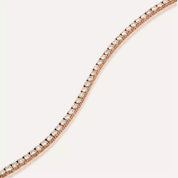 3.20 CT Pırlanta Taşlı Rose Altın Suyolu Bileklik