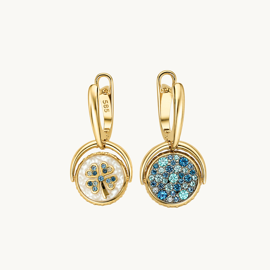 Cetaş Gold Luck Altın Küpe